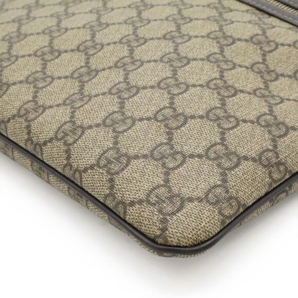 Gucci GG Supreme GG Plus Shoulder Bag Crossbody Depth None Khaki Beige Dark - Picture 3 of 9
